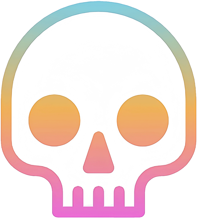 Skull Emoji Space